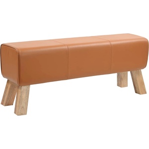 vidaXL Пейка 110 x 30 x 45 см Истинска Кафяво (42042111)