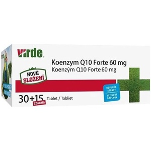 VIRDE Коензим Q10, 60 mg, 45 таблетки, Virde (352969 (DSN272) VIRDE)