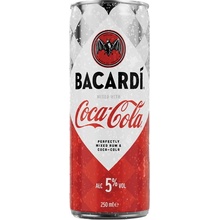Bacardi & Coca Cola RTD 5% 250 ml (plech)