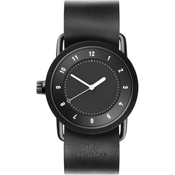 TID Watches No.1 36 Black / Black Leather Wristband