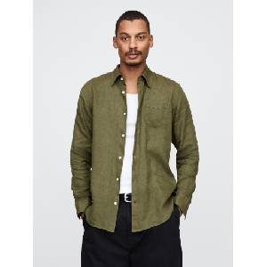 GAP Ленена риза GAP GAP | Zelen | МЪЖЕ | XL