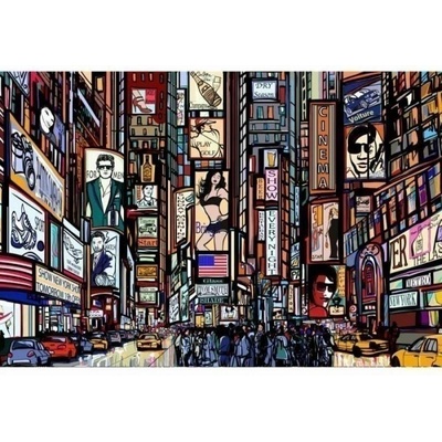 DIMEX ART Флизелинов фототапет таймс скуеър 375 x 250 см