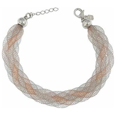 Infinitysilver Luxusní stříbrný náramek síťovina 22141323