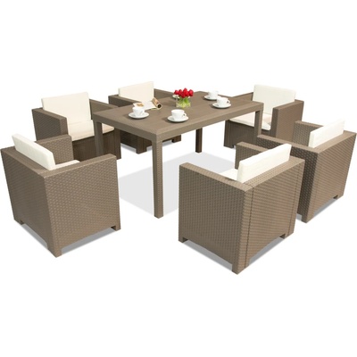 BICA Техноратанов комплект Colorado Premium 6 cappuccino Bica (BCCOLFTU)