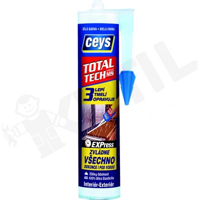 CEYS TOTAL TECH EXPRESS lepidlo a tmel 290 ml šedý