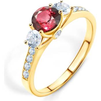 Image 1 of SAVICKI Годежен пръстен Dream: злато, рубин