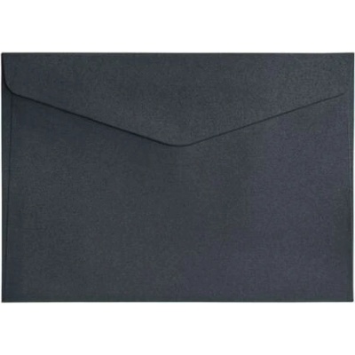 Ozdobné obálky Pearl - C5, 150 g/m2, perleťové, černé, 10 ks