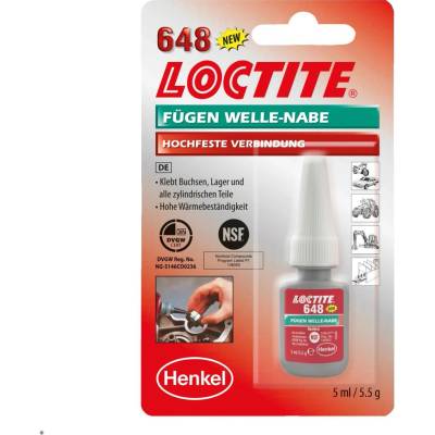 LOCTITE 648 upevňovač spojů VP 5 g