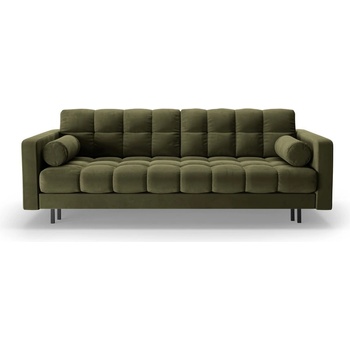 Cosmopolitan Design Зелен кадифен разтегателен диван с място за съхранение 222 cm Bali - Cosmopolitan Design (COS_3SF_51_F1_BALI4)