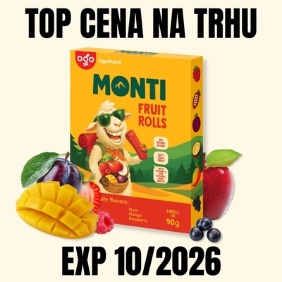Ogo Monti Ovocná trubička mix 90 g