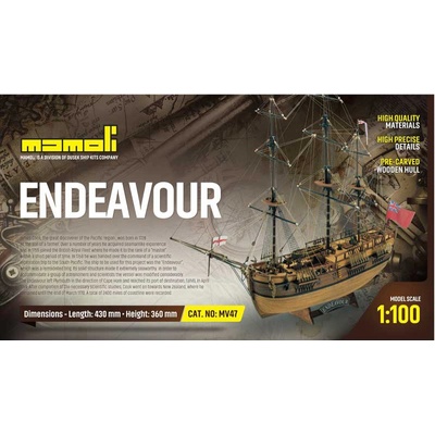 Mamoli Endeavour 1769 kit 1:100