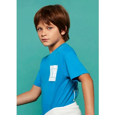 MAYORAL Тениска къс ръкав "anyone? " в синьо за момче Mayoral