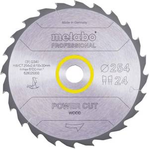 Metabo - Пилен диск за дърво, 254x30 мм, 24 зъба 628025000 (628025000)