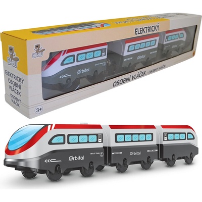 Babu vláčky Elektrický osobní vláček set 3 ks – Zboží Dáma