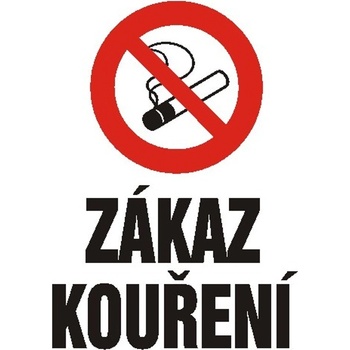 Zákaz kouření - Zákazová plastová cedule A4