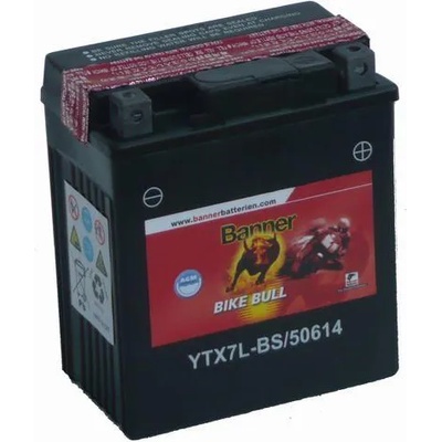 Banner Bike Bull AGM 12V 6Ah right+ (YTX7L-BS) (506 14)