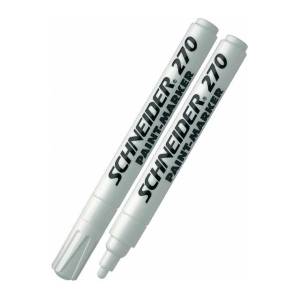 Schneider Перманентен маркер Schneider Maxx 270 бял объл връх