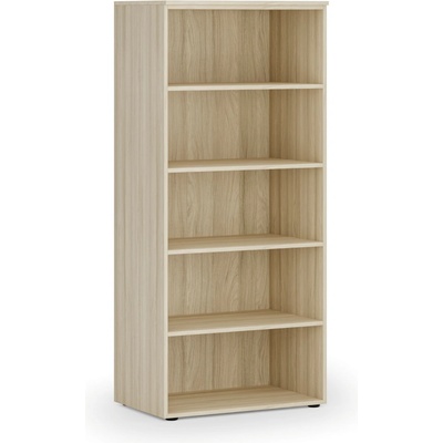 Primo Kancelářský regál WOOD, 1781 x 800 x 500 mm, dub přírodní