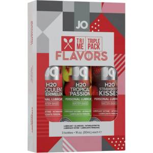 JO - System Flavors - ароматизиран лубрикант комплект (3x30 ml) - desirel