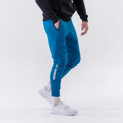 Nebbia Next Level tepláky Slim “Re-gain” 320 Blue modrá