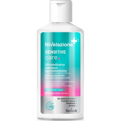 Nivelazione Sensitive Care ultra jemný špeciálny šampón pre starostlivosť o vlasy a pokožku pri psoriáze a atopickej dermatitíde 100 ml