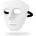 Бяла маска за лице, секси мистерия - White Mask (D-230037)