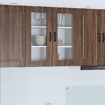 vidaXL Панел за миялна машина Kalmar Кафяв дъб 80 x 31 x 80 см (884721)