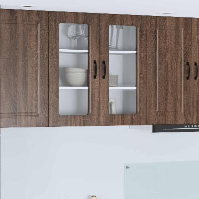 vidaXL Панел за миялна машина Kalmar Кафяв дъб 80 x 31 x 80 см (884721)