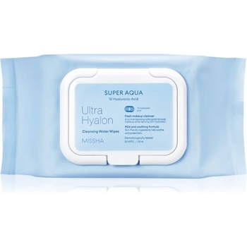 Missha Ultra Hyalon кърпички за почистване на грим с хиалуронова киселина 30 бр