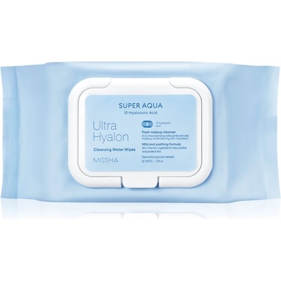 Missha Ultra Hyalon кърпички за почистване на грим с хиалуронова киселина 30 бр