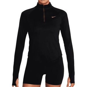 Nike Дамска тениска Nike Women's Tempo Dri-Fit Half-Zip Top Running shirt - Black / Reflective Silver - размер XS (916-5407-0111)
