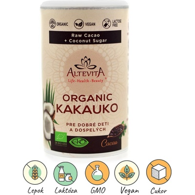 Altevita Kakauko Bio pre dobré deti 210 g