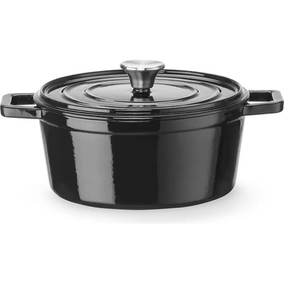 Hendi Liatinový smaltovaný kastról 3,7 L čierny 626870