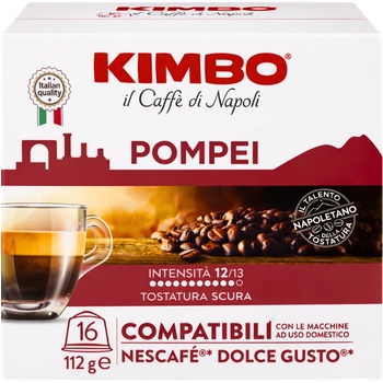 KIMBO Кафе капсули Kimbo Pompei съвместими с Dolce Gusto, 16 капсули