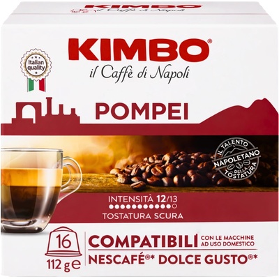 KIMBO Кафе капсули Kimbo Pompei съвместими с Dolce Gusto, 16 капсули