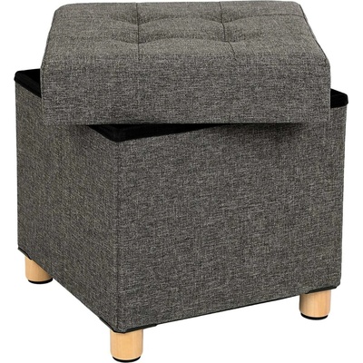 Songmics Taburet Rothike tmavě šedý