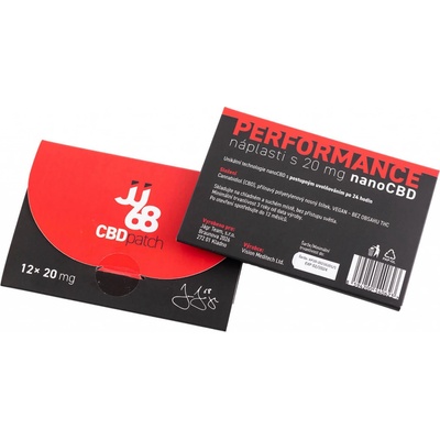 JJ68 PERFORMANCE náplasti s nanoCBD 20 mg