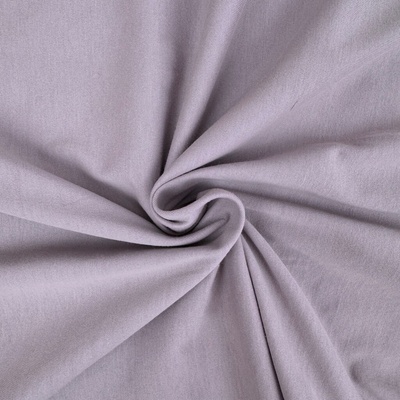 Tričkovina s lycrou Washed 200g - Fialovošedá