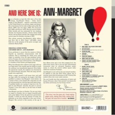 ANN-MARGRET - AND THERE SHE IS -LTD- LP