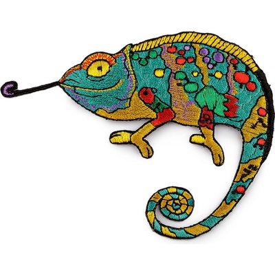 Nažehlovačka zvířata Varianta: 16 multikolor chameleon, Balení: 1 ks