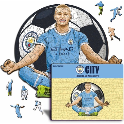 Fan-shop Dřevěné MANCHESTER CITY Haaland 150 dielov
