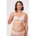 Momcozy Сутиен за бременни и кърмачки Momcozy - YN21, 2XL, бежов (0810123507450)