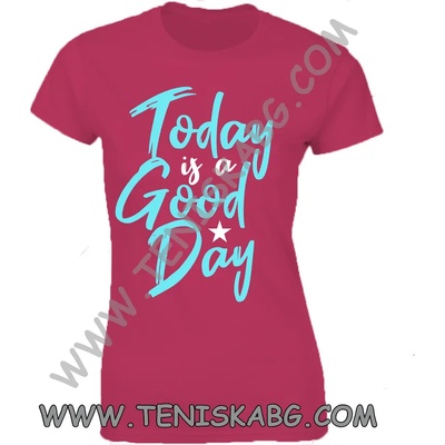 Fruit of the Loom Тениска с надпис - Today is good day