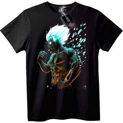 NOONEBRAND Тениска Силата на Сайтама - 2XL, Black