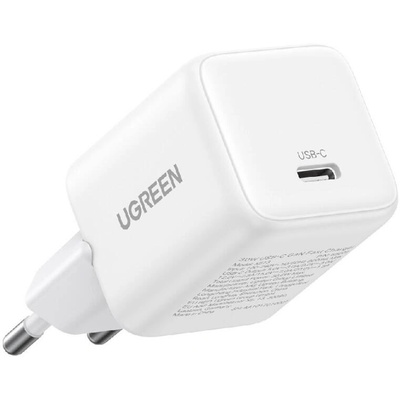 UGREEN 30W USB-C GaN бързо зарядно устройство бяло EU X513