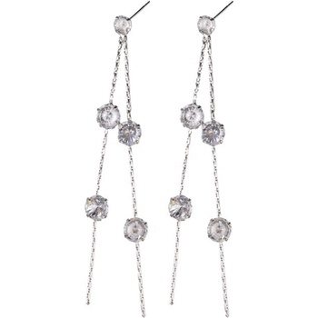 Silenti Jewelry Сребърни обеци "Танц