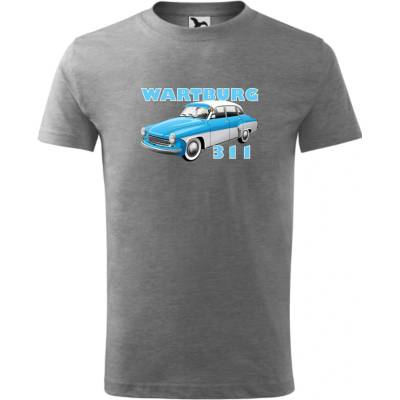 Tričko Wartburg 311 sivá