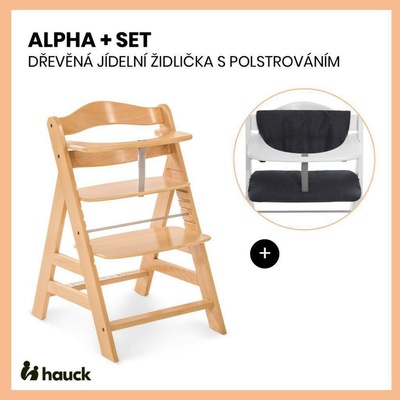 Hauck drevená stolička Alpha natural
