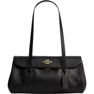 Coach Дамска чанта Coach Bridget Flap Shoulder Bag Tan, Черна (CDB04-BLACK)