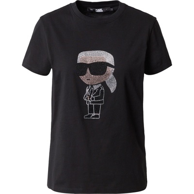 Karl Lagerfeld Тениска 'Ikonik' черно, размер S